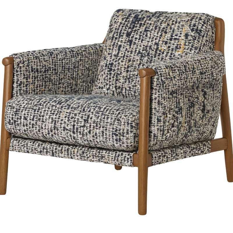 Timora Chair - Navy Pattern