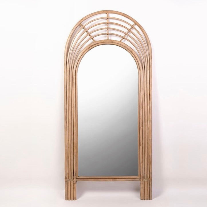 Bamboo Floor Mirror