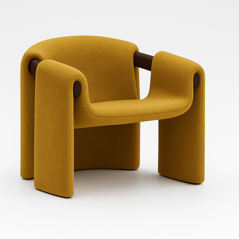 Sari Lounge Chair - Mustard