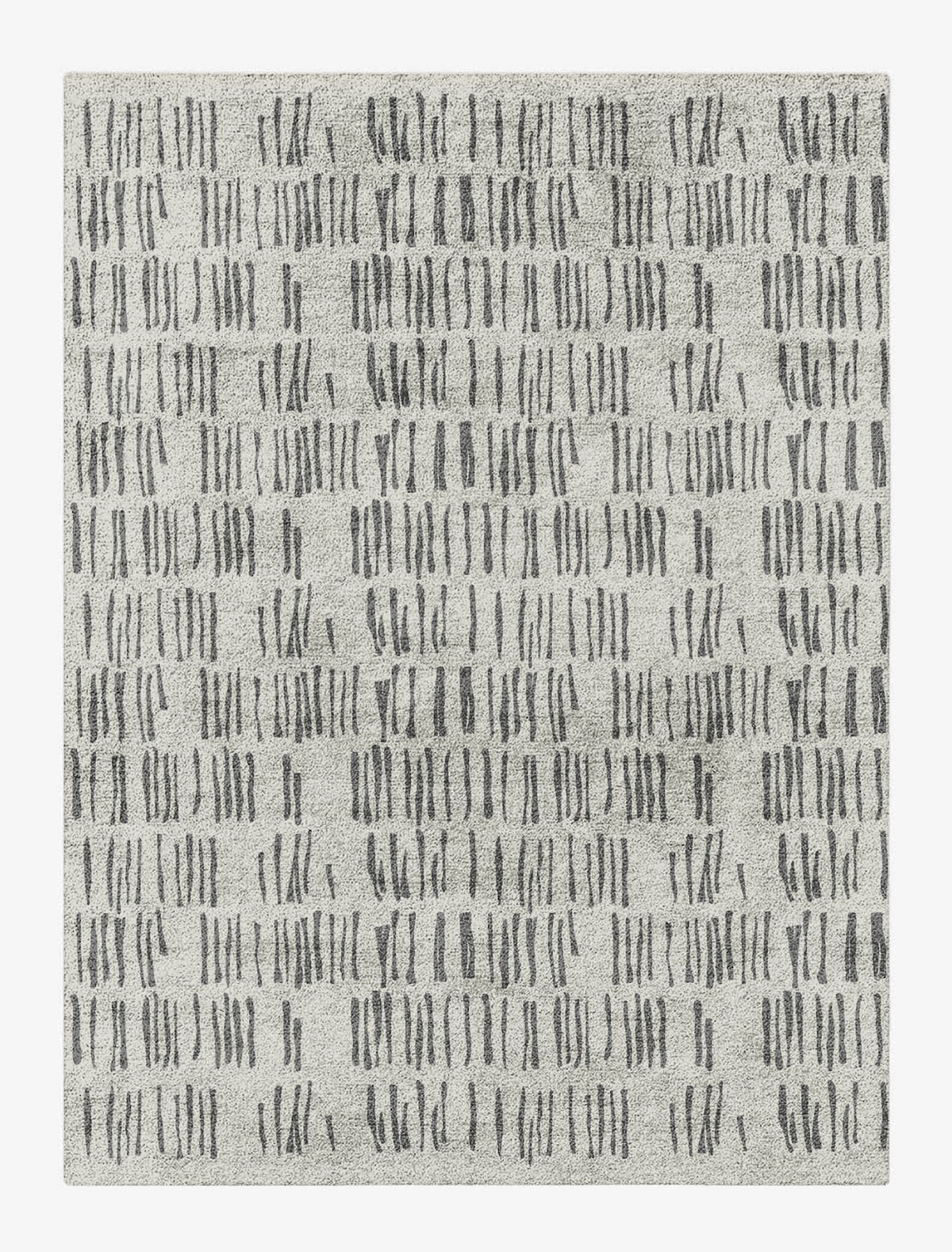 Bark Rug - Black & White