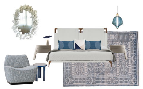 Bleu Blanc City Bedroom 1