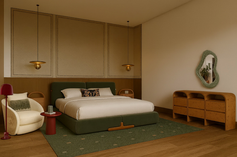 Mid Century Modern Bedroom 2