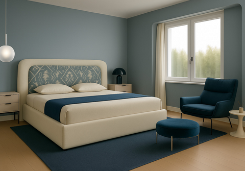 Bleu Blanc City Bedroom 2