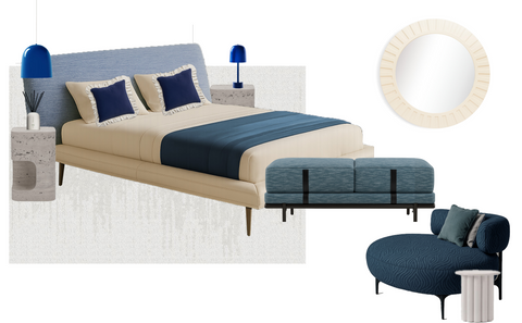 Bleu Blanc City Bedroom 3