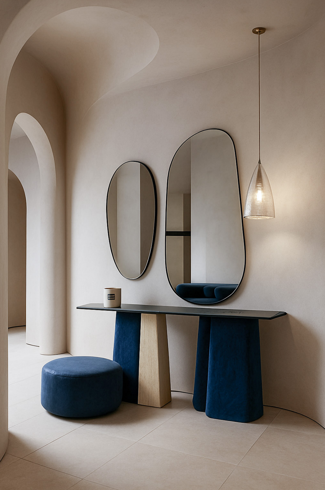 Bleu Blanc City Hallway