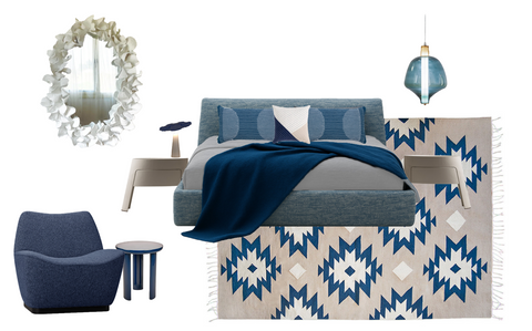 Bleu Blanc City Bedroom 1