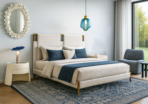 Bleu Blanc City Bedroom 1