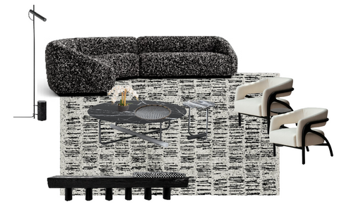 Black & White Living Room