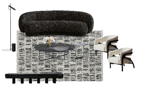 Black & White Living Room