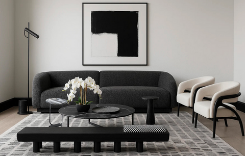 Black & White Living Room