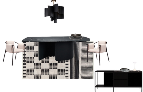 Black & White Dining Room