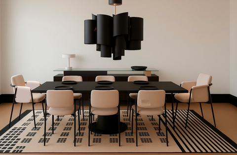 Black & White Dining Room