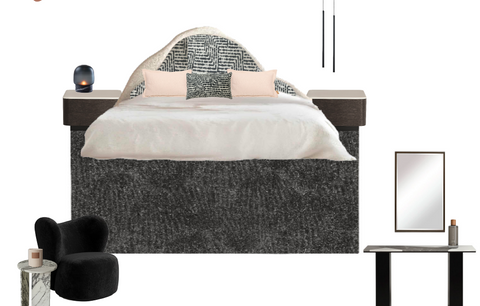 Black & White Bedroom 1