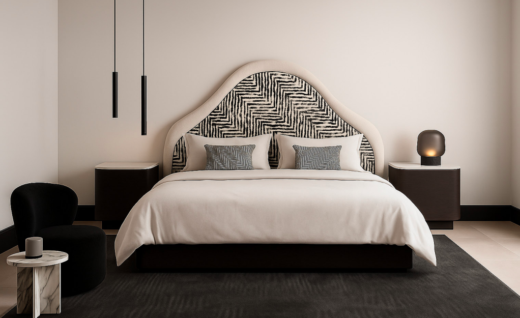 Black & White Bedroom 1