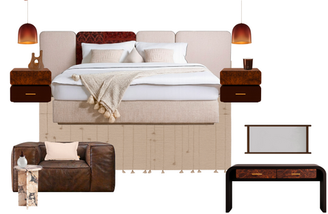 Mid Century Modern Bedroom 1