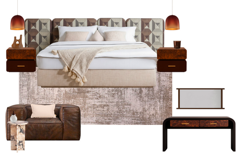 Mid Century Modern Bedroom 1