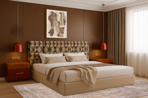 Mid Century Modern Bedroom 1