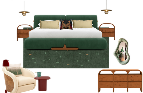 Mid Century Modern Bedroom 2