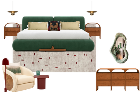 Mid Century Modern Bedroom 2