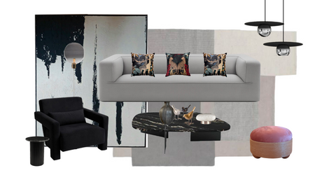 Black Timber Living Room