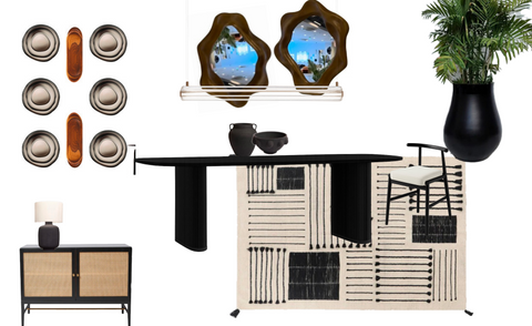 Black Timber Dining Room