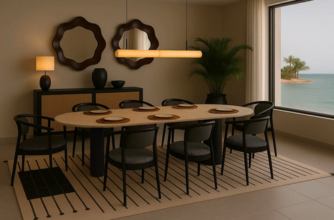 Black Timber Dining Room