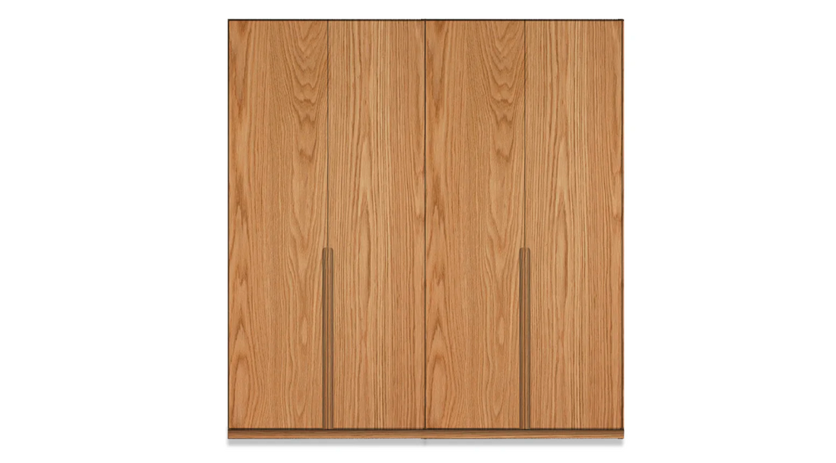 Night Due Natural Veneer Wardrobe