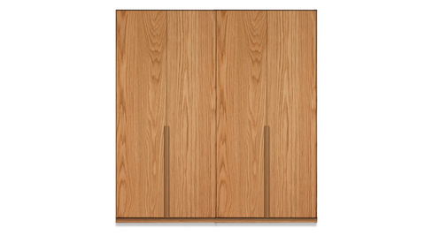 Night Due Natural Veneer Wardrobe